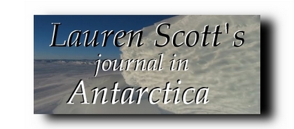 Lauren Scott's journal in Antarctica